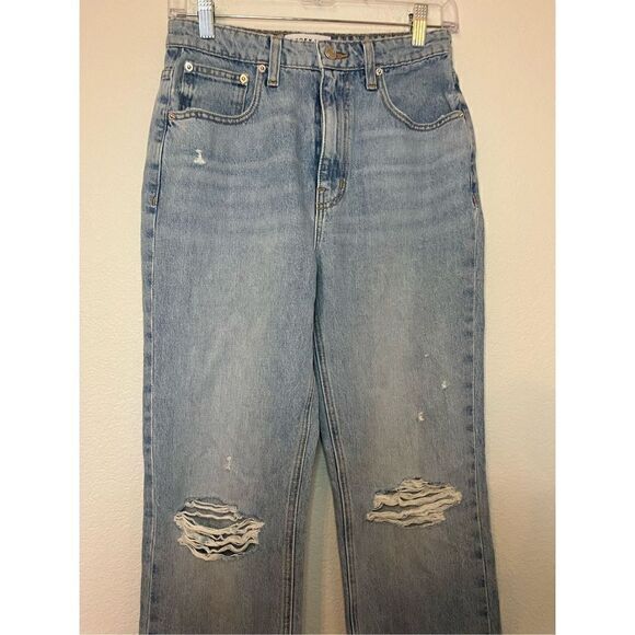 New Derek Lam 10 Crosby FRANKIE ULTRA HIGH RISE STRAIGHT LEG JEANS - Picture 9 of 13